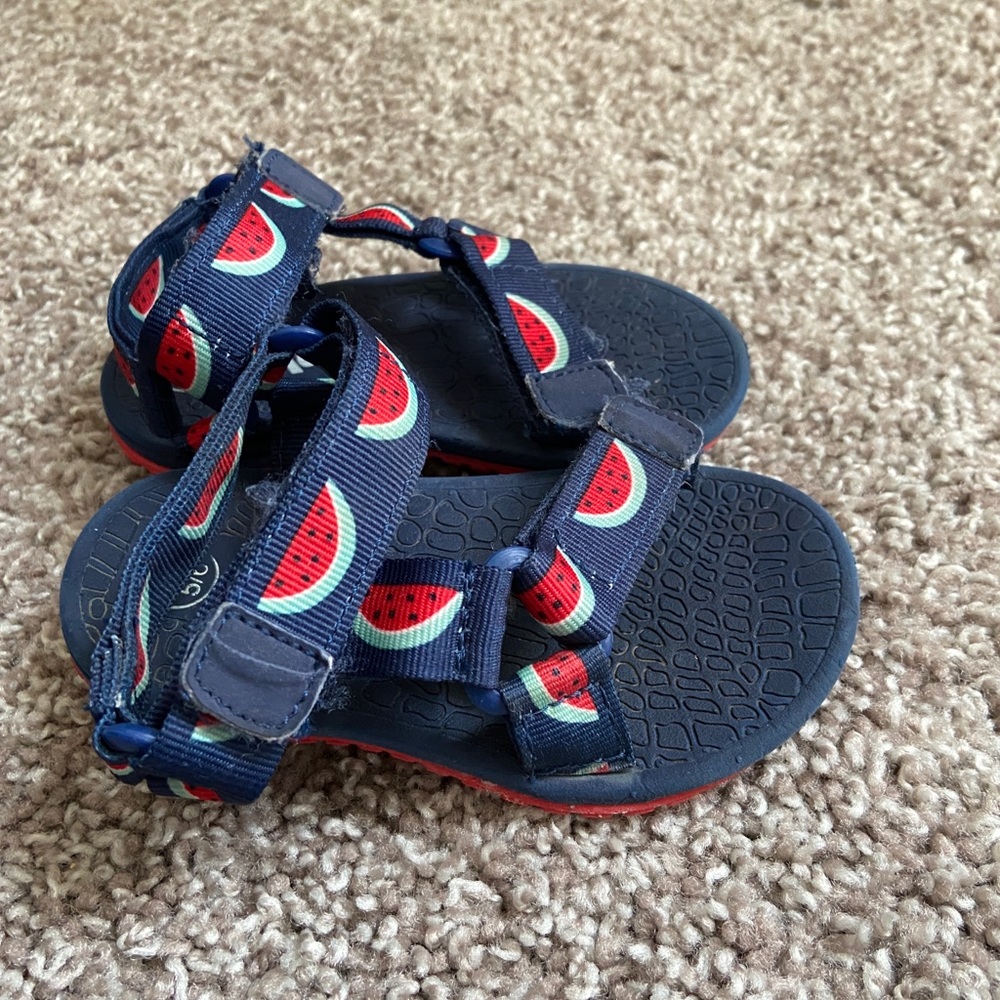 Watermelon Velcro sandal for toddlers size 5/6